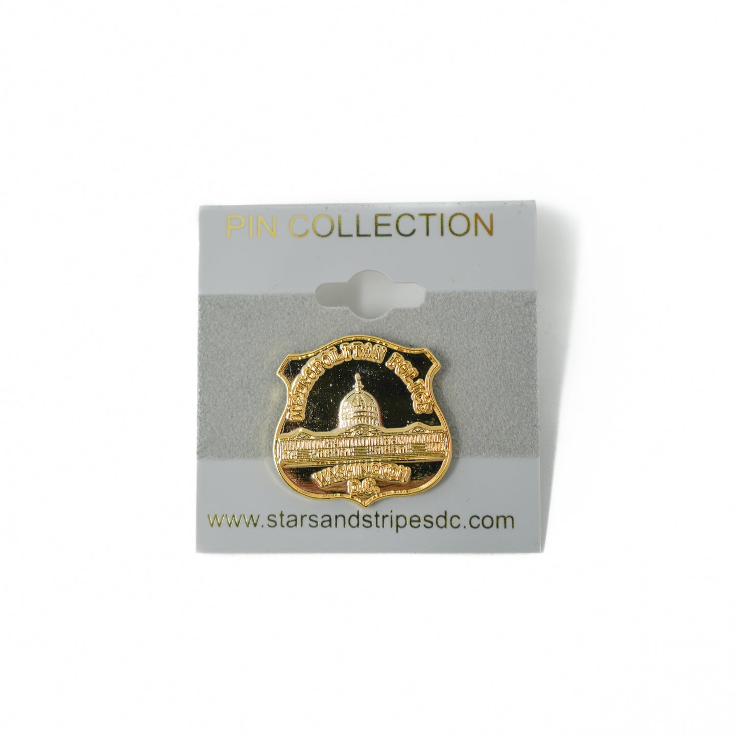 Washington DC Metropolitan Police Gold Lapel Pin