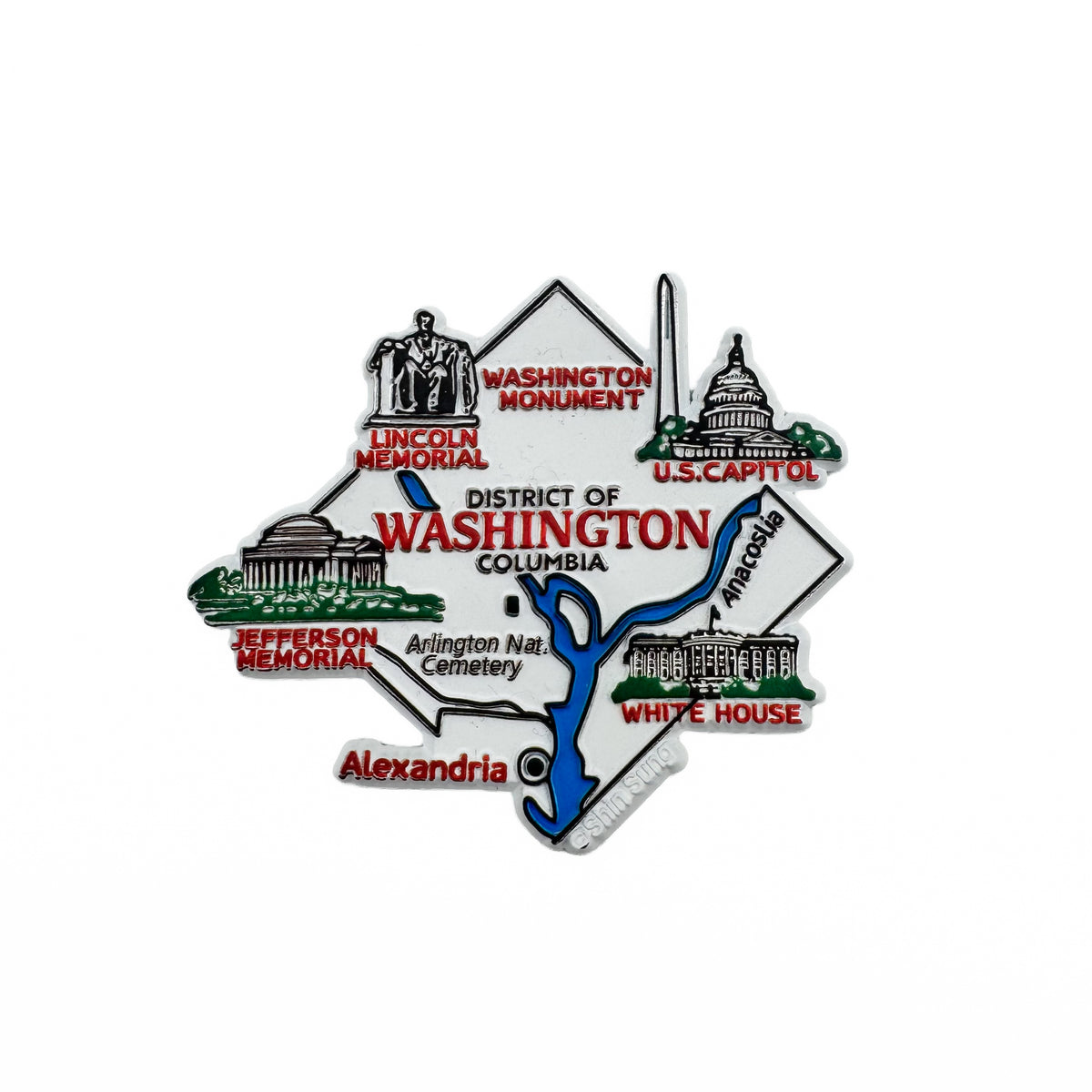 Map of District of Columbia Magnet