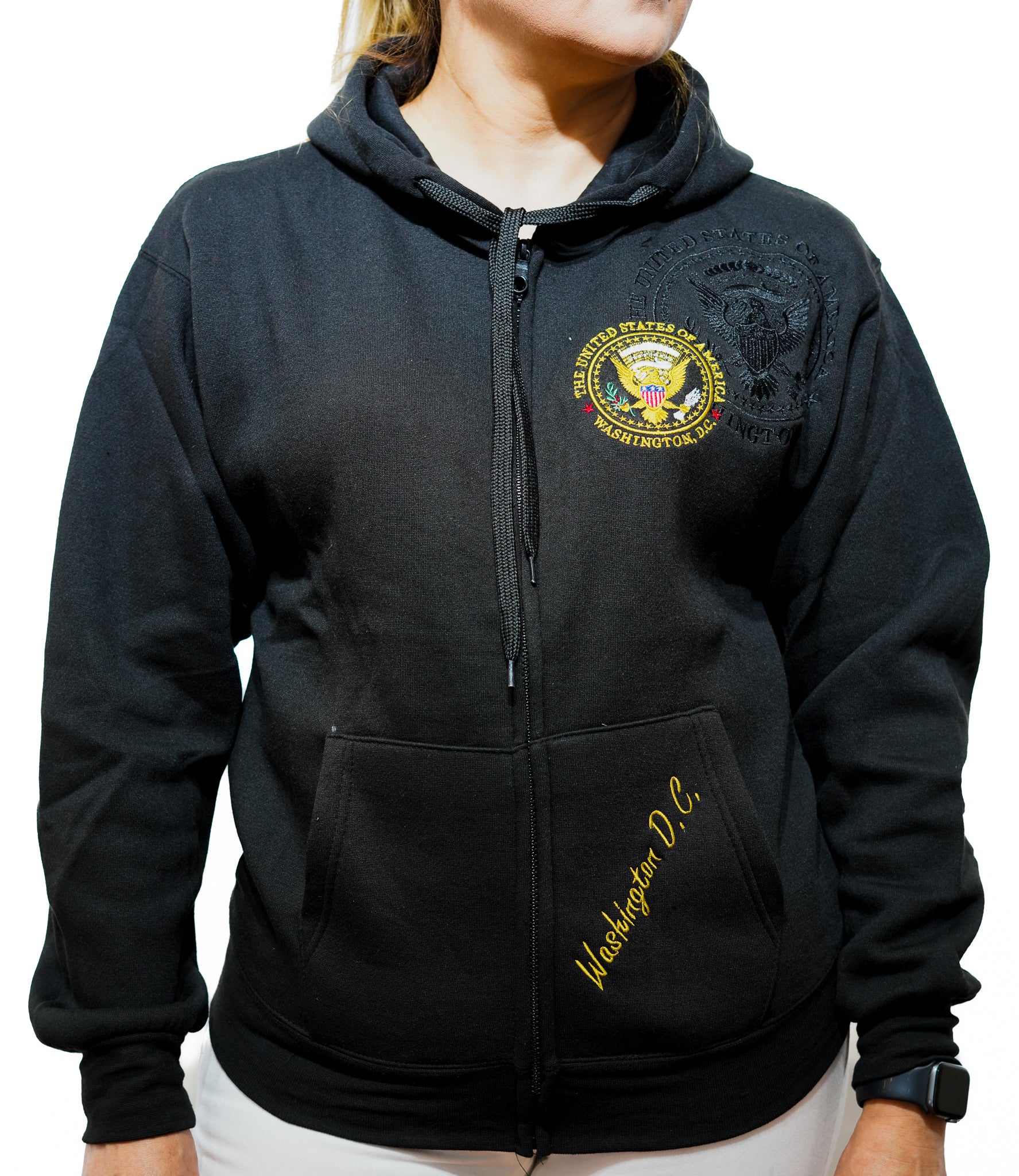 Washington DC Presidential Seal Zip-Up Hoodie (2 Colors)