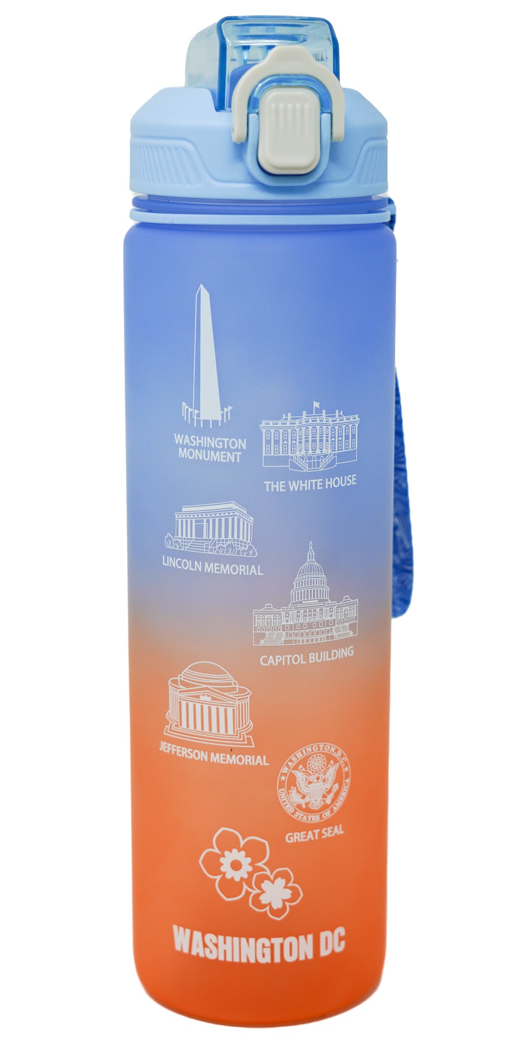 Ombre Washington D.C. Water Bottle (Multiple Colors)