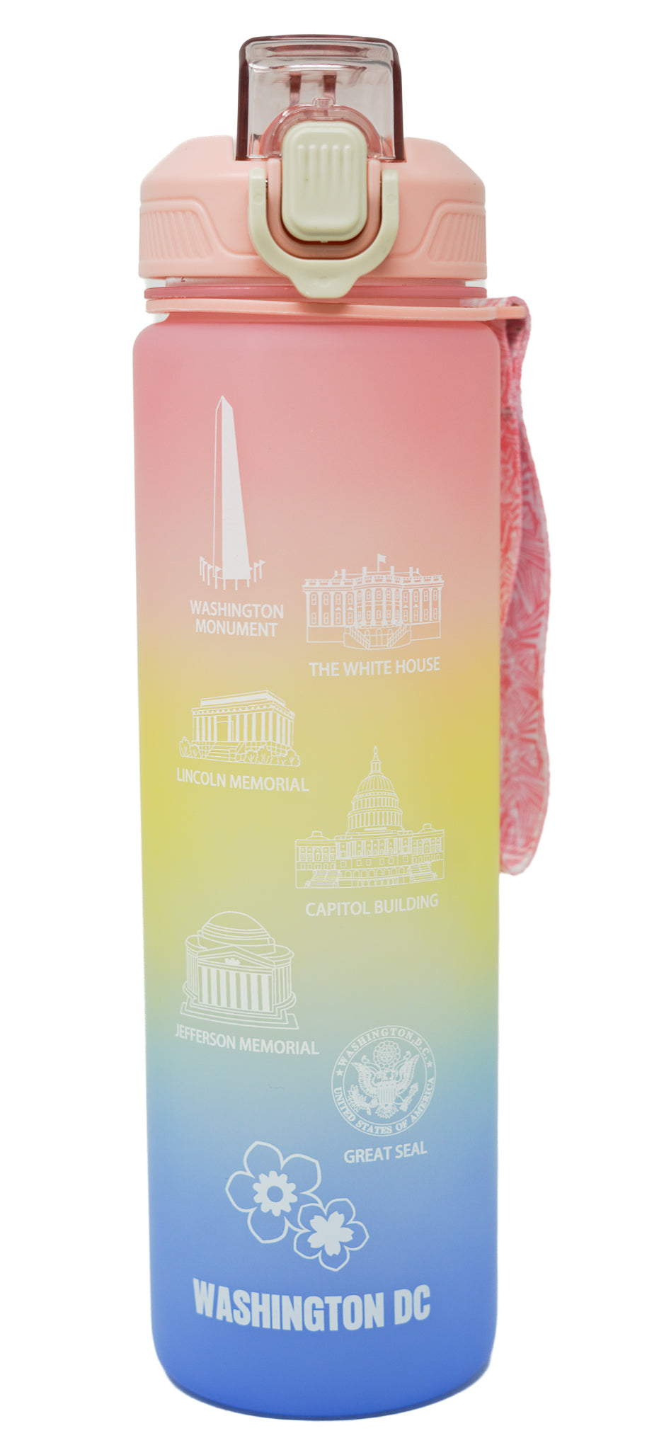 Ombre Washington D.C. Water Bottle (Multiple Colors)