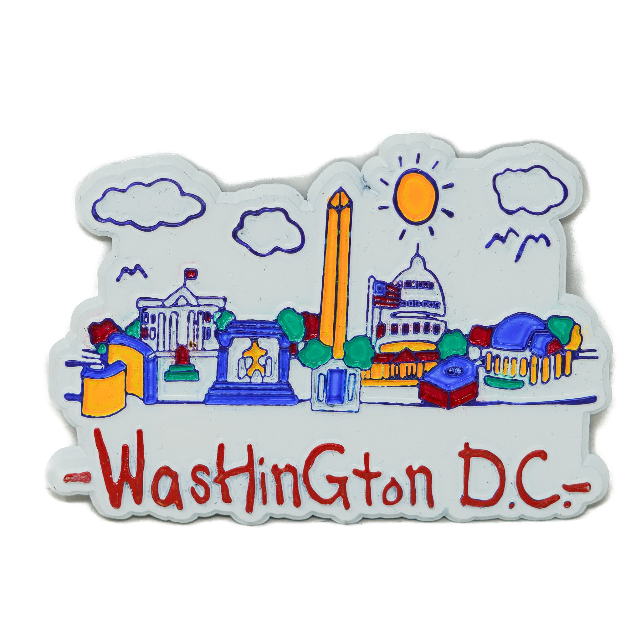 DC Memorials and Monuments Cartoon Magnet
