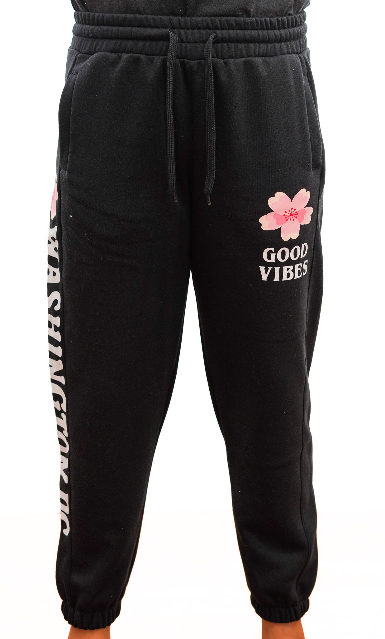 Washington DC Cherry Blossom 'Good Vibes' Sweatpants (Multiple Colors)