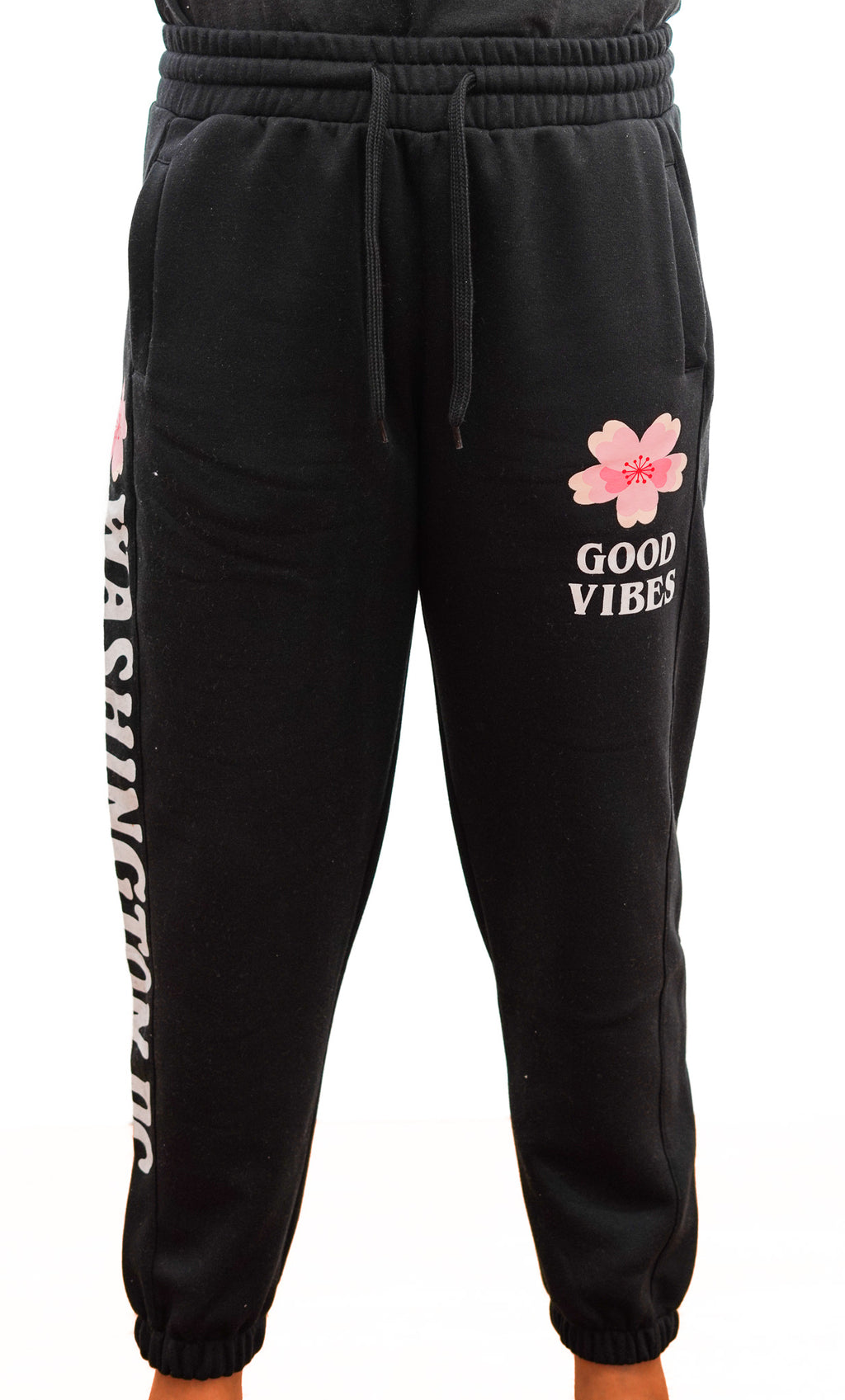 Washington DC Cherry Blossom 'Good Vibes' Sweatpants (Multiple Colors)