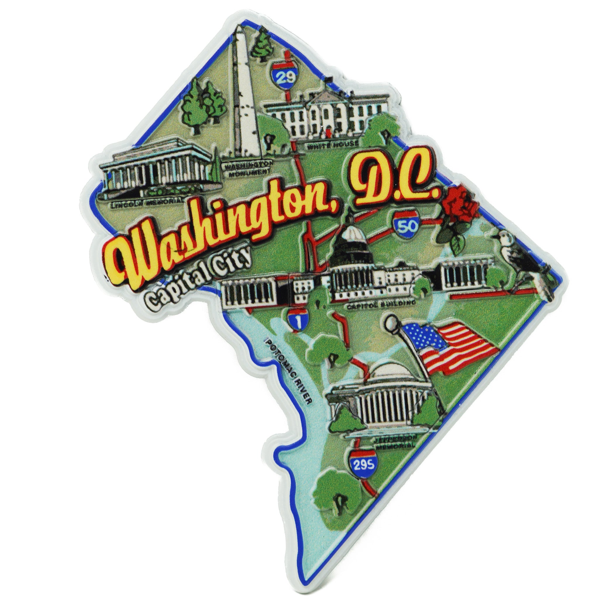 Washington DC Shaped Magnet
