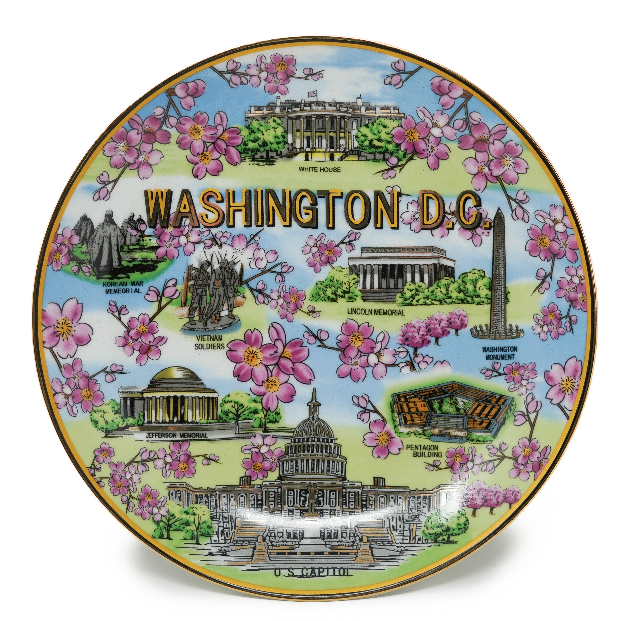 Washington D.C. Ceramic Souvenir Plate