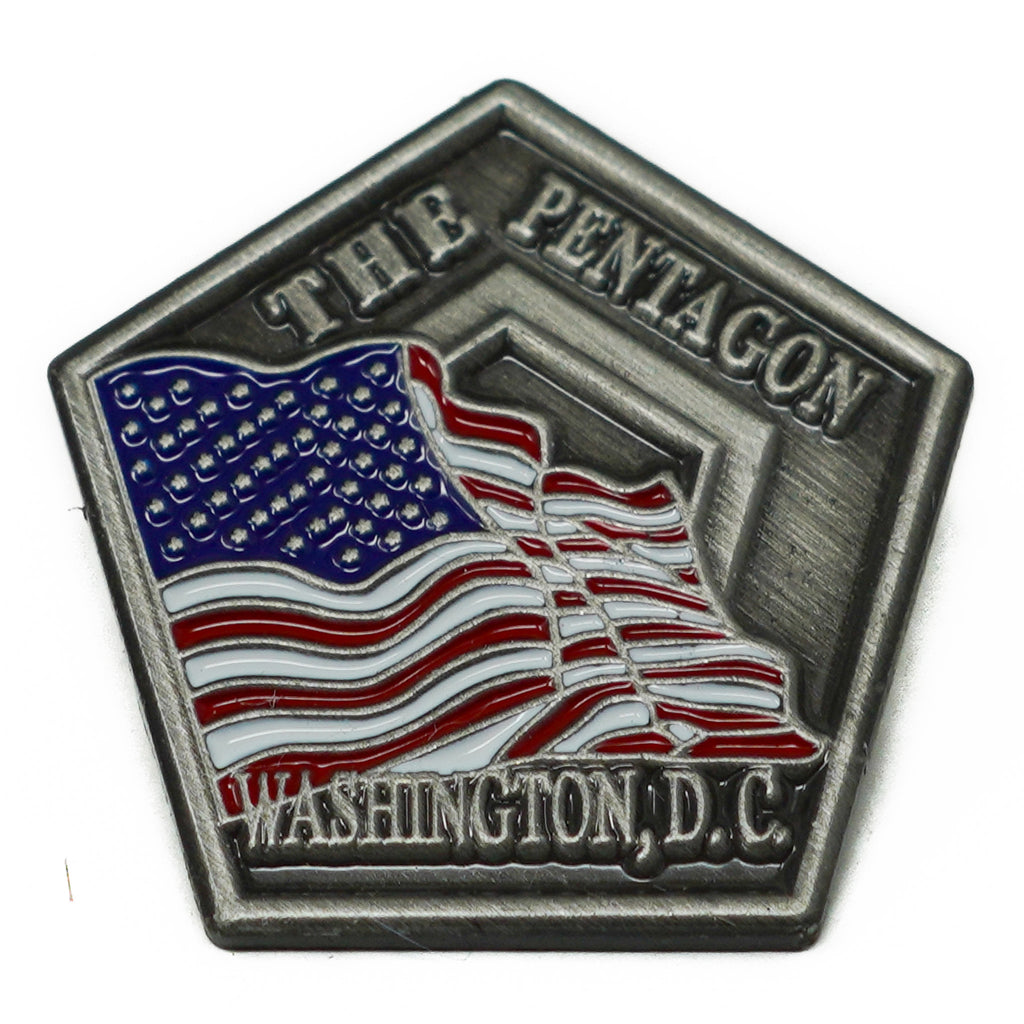 The Pentagon & USA Flag Lapel Pin