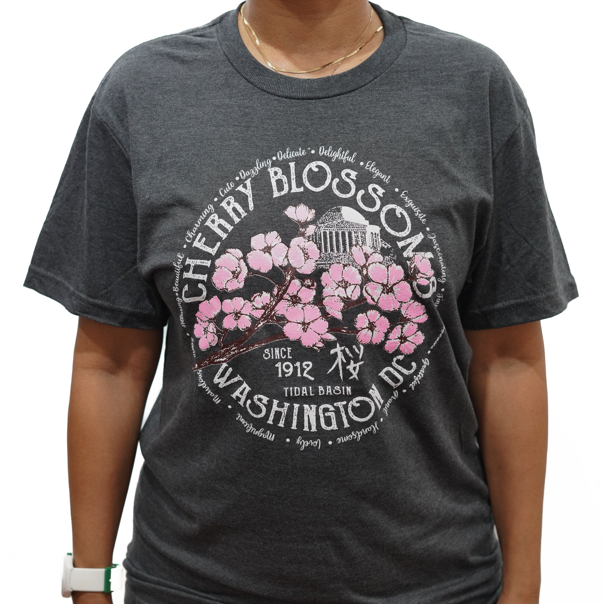 Washington DC Round Cherry Blossom T-Shirt