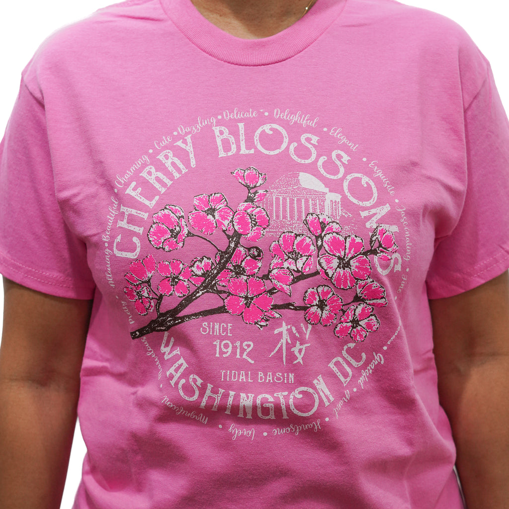 Washington DC Round Cherry Blossom T-Shirt