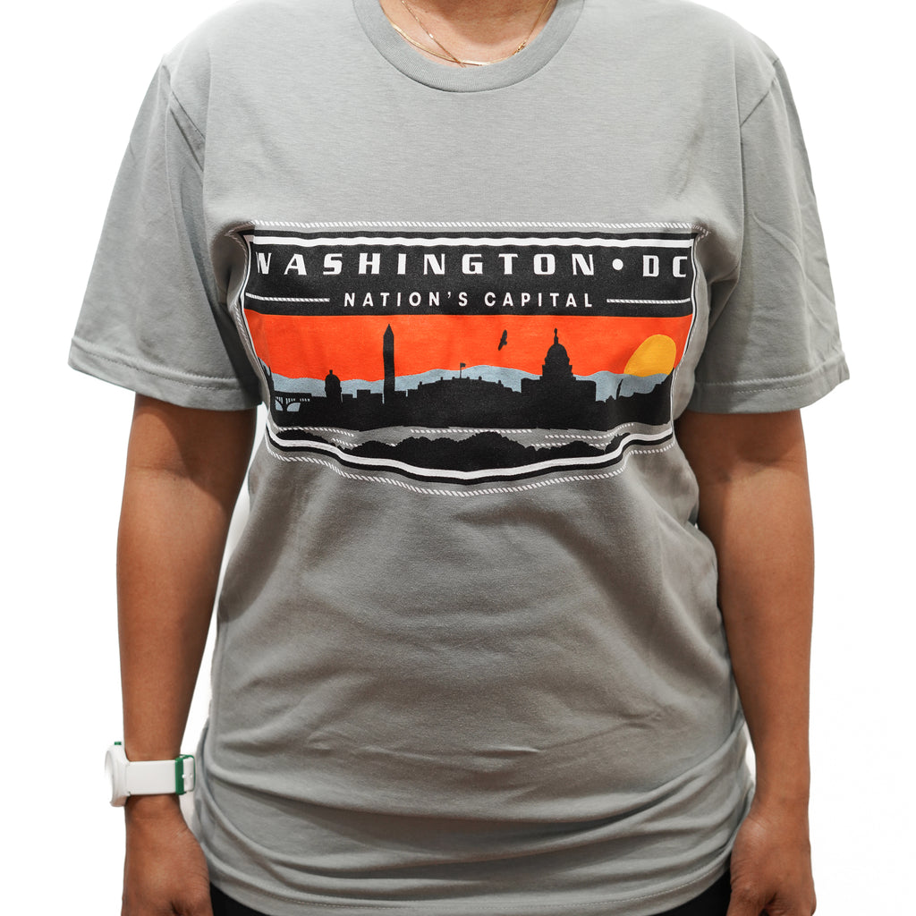 Washington D.C. Sunset Short Sleeve Shirt
