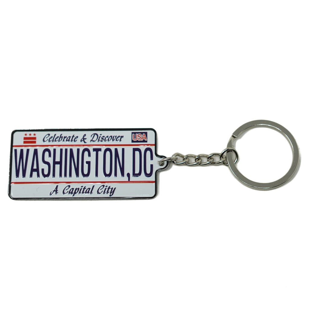 Washington DC License Plate Keychain