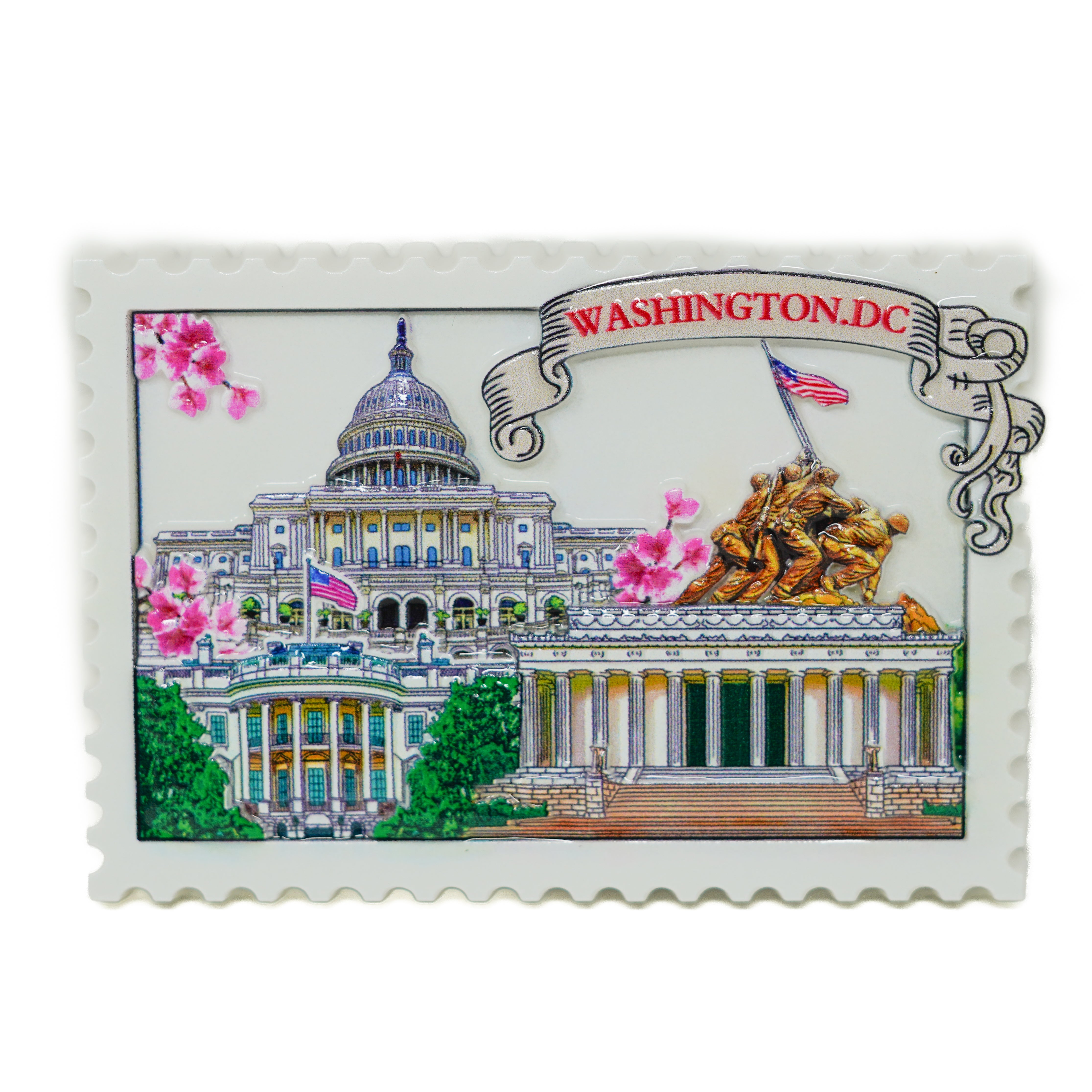 Washington D.C. Ceramic Magnet