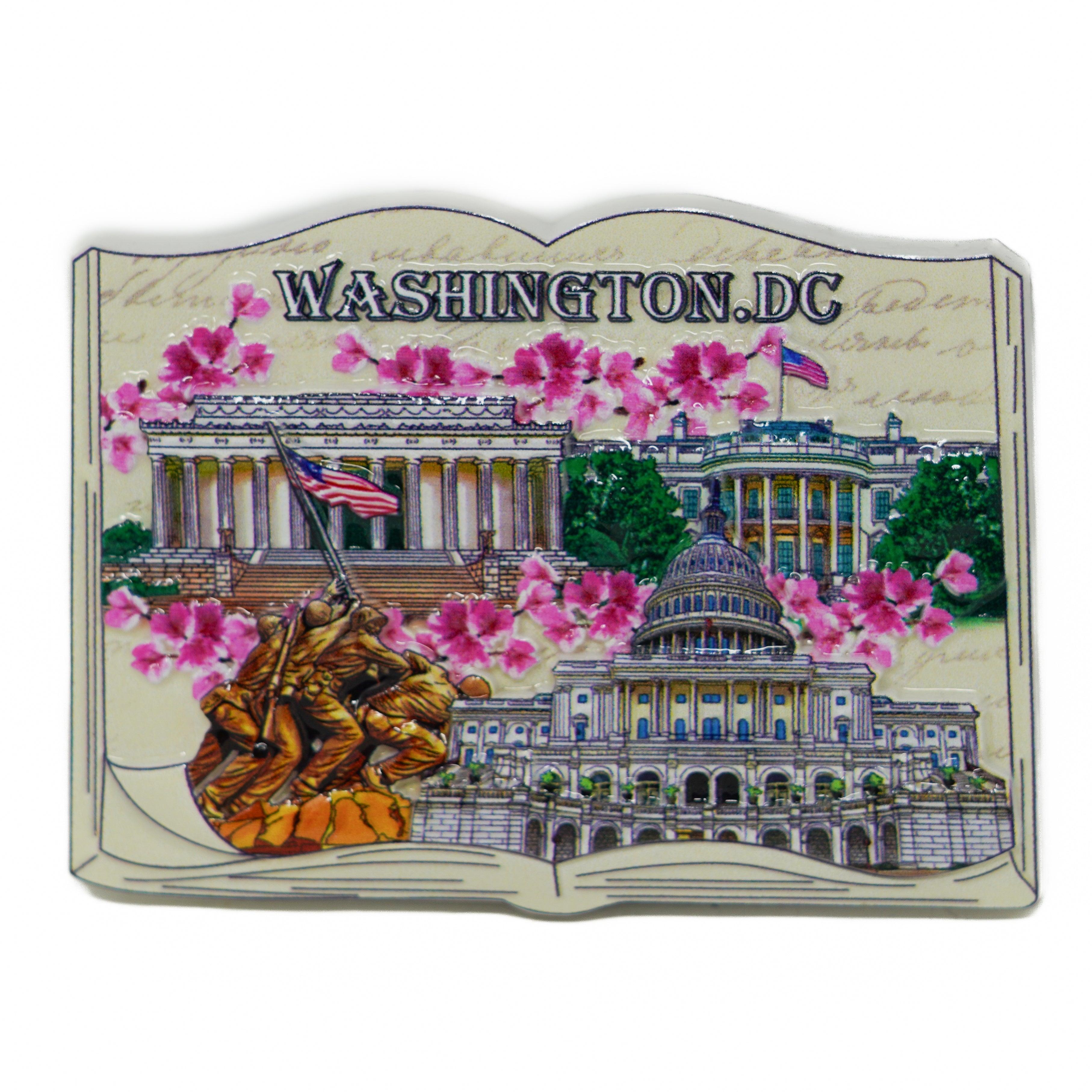 Washington D.C. Ceramic Book Magnet