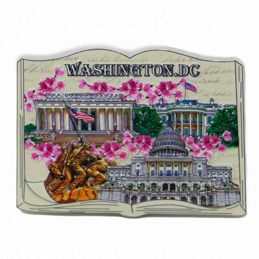 Washington D.C. Ceramic Book Magnet