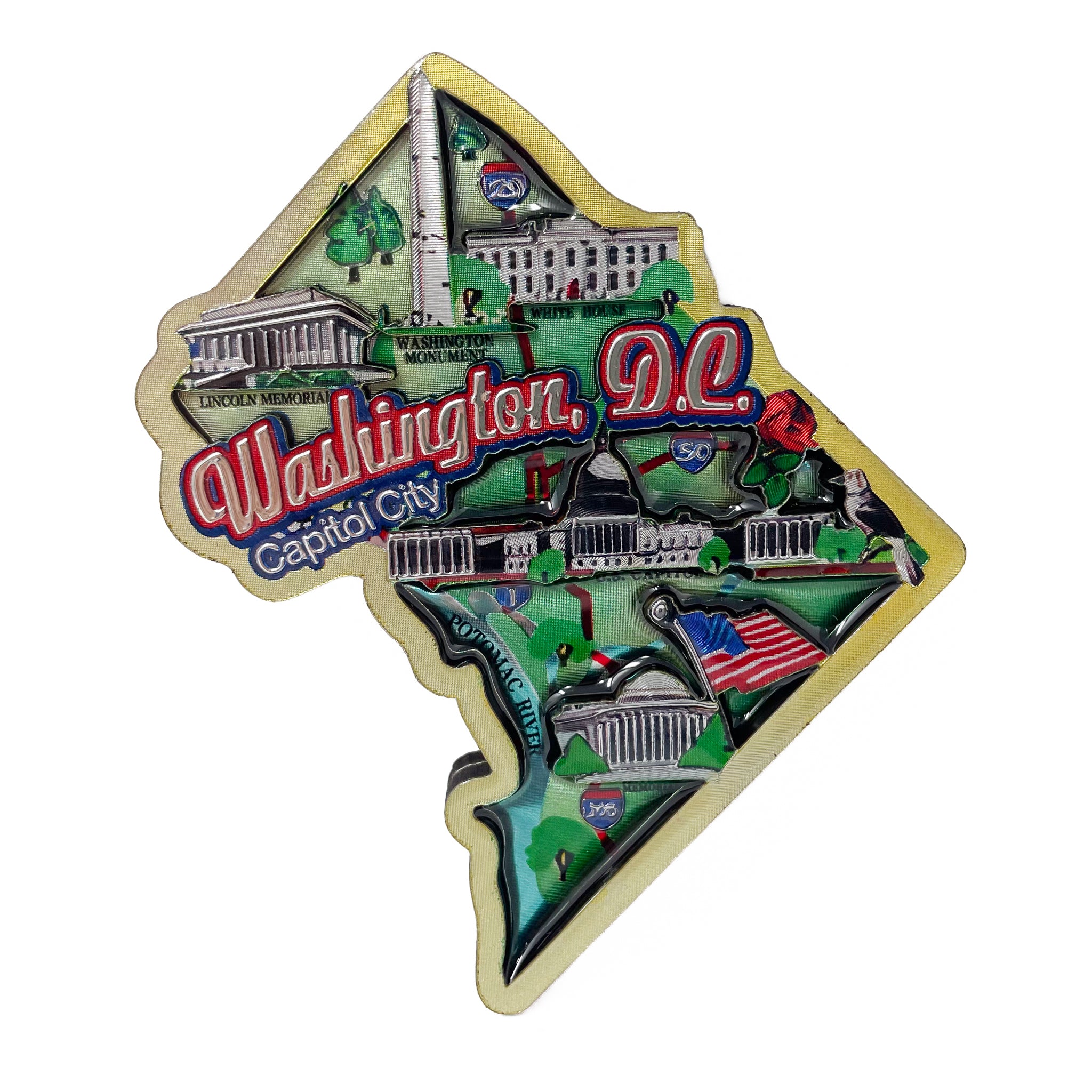 Washington DC Shaped Magnet