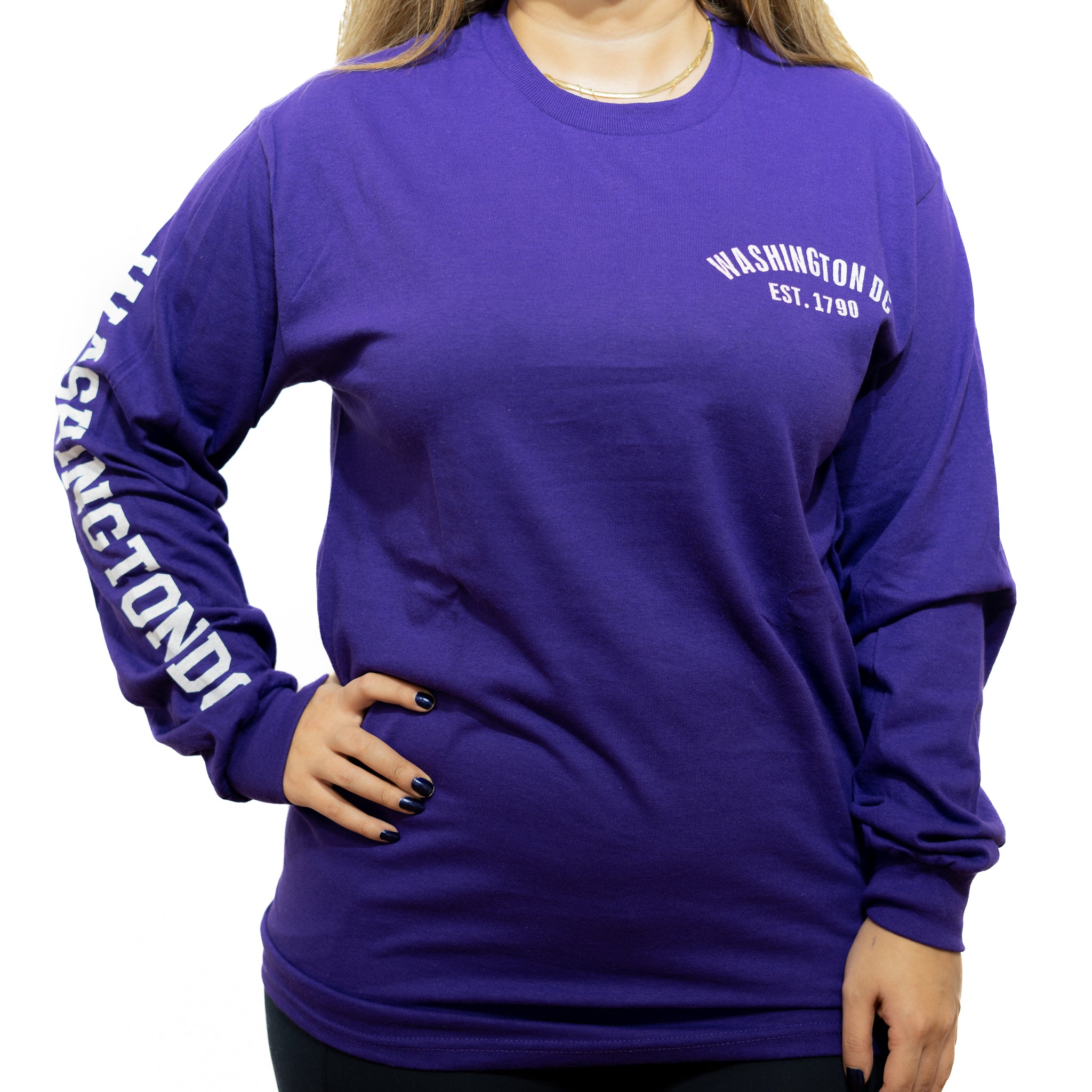Washington DC Long Sleeve T-Shirt (Multiple Colors)