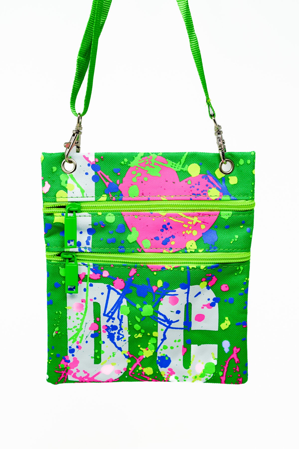 I Love DC Paint Splatter Crossbody Bag