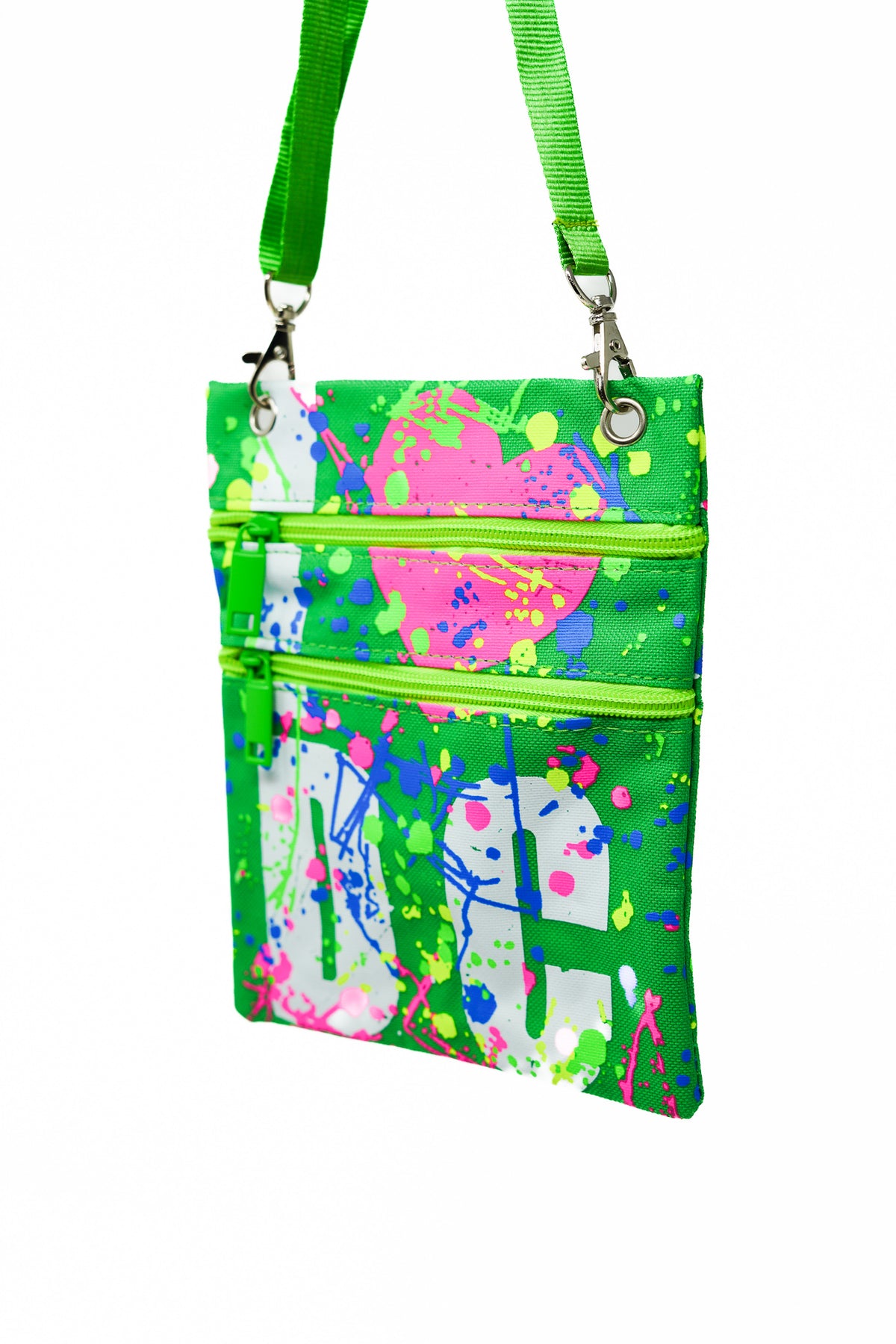 I Love DC Paint Splatter Crossbody Bag