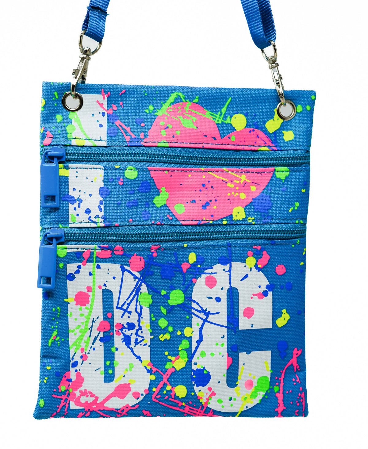 I Love DC Paint Splatter Crossbody Bag