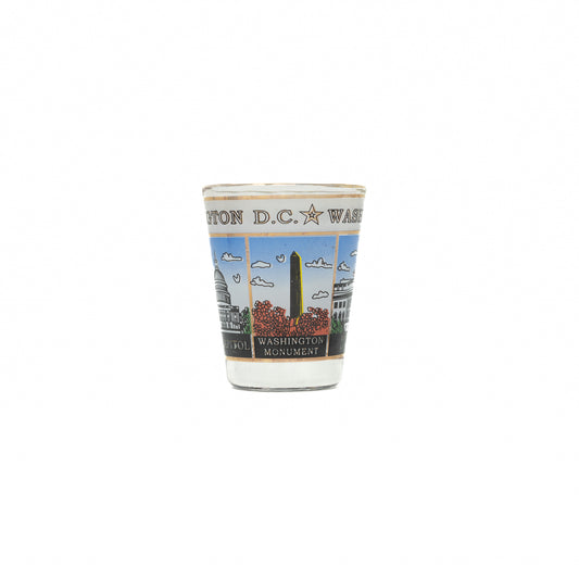 Washington DC 'Box' Shot Glass