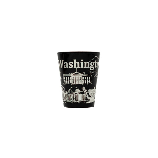 Washington DC 'Black and White' Shot Glass