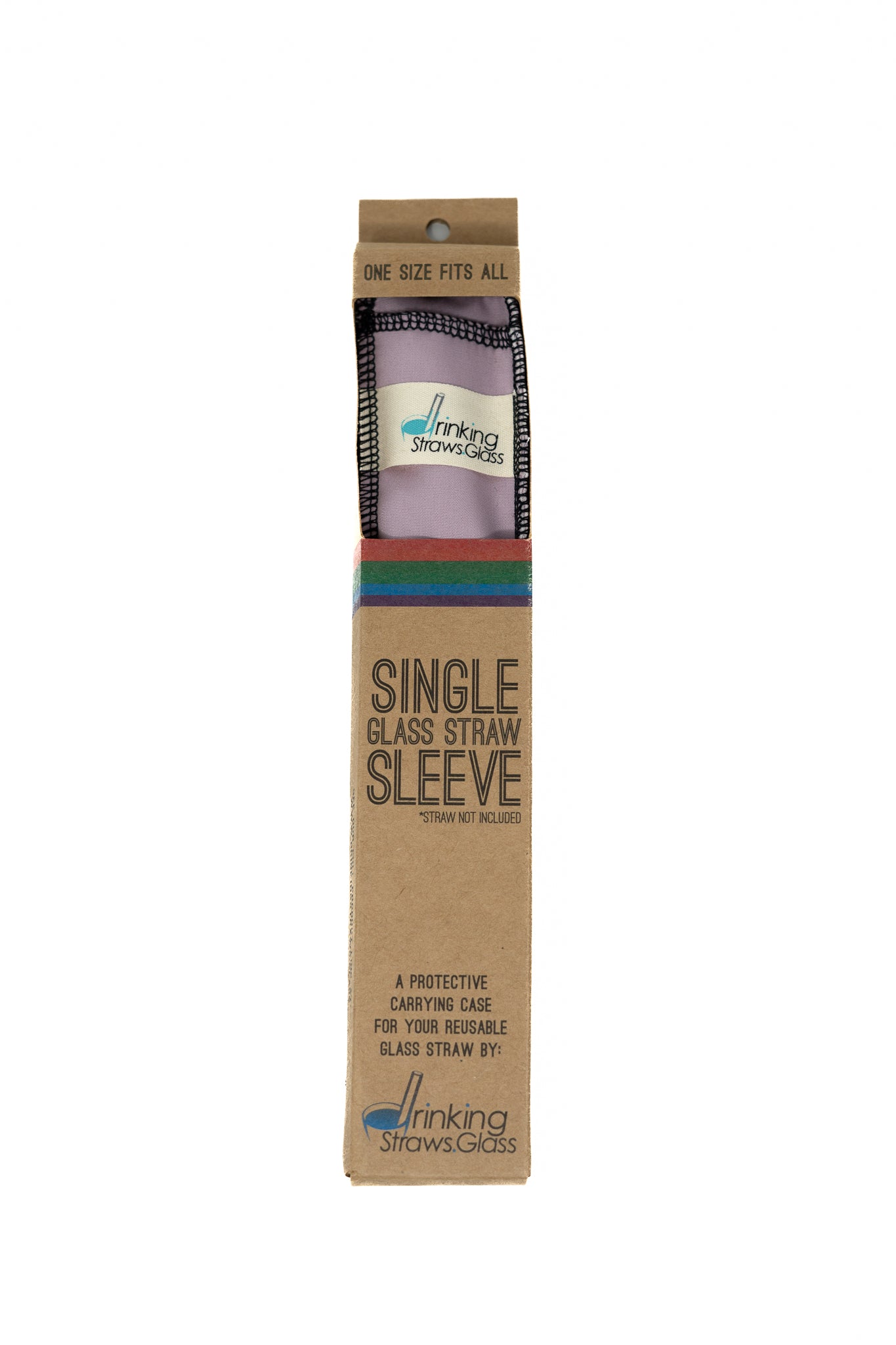 Single Glass Straw Sleeve (Multiple colors)
