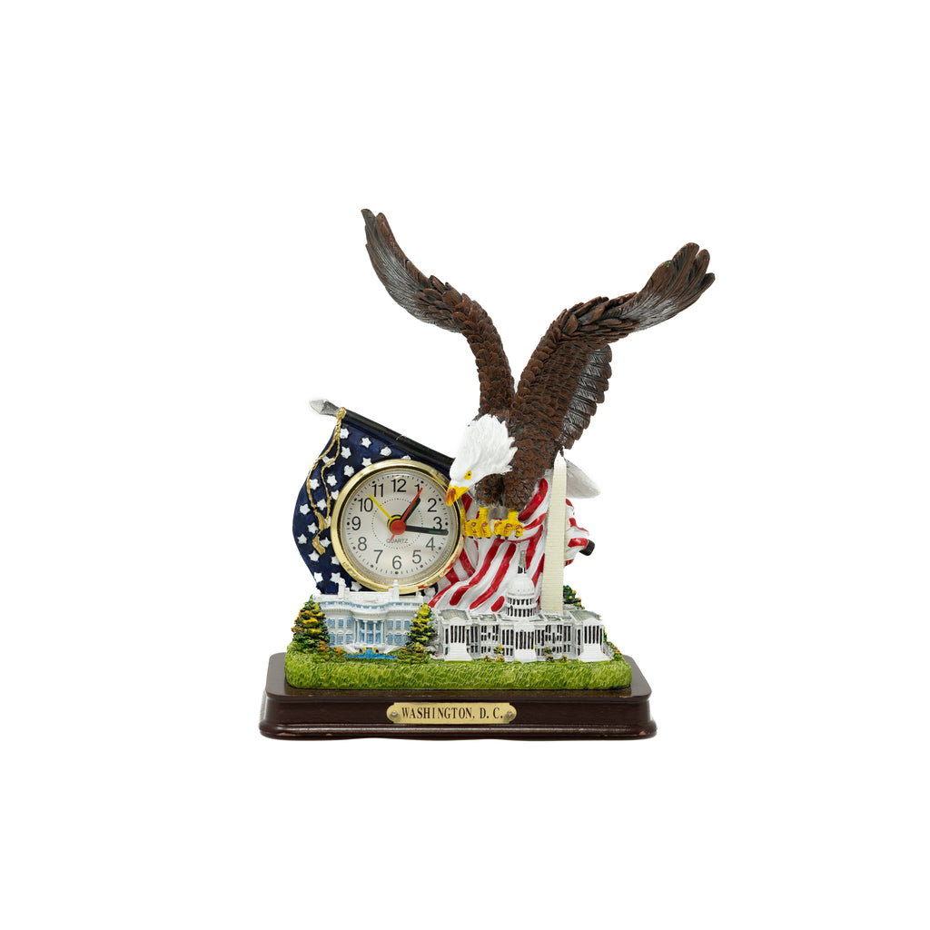 American Eagle Washington DC Souvenir Clock