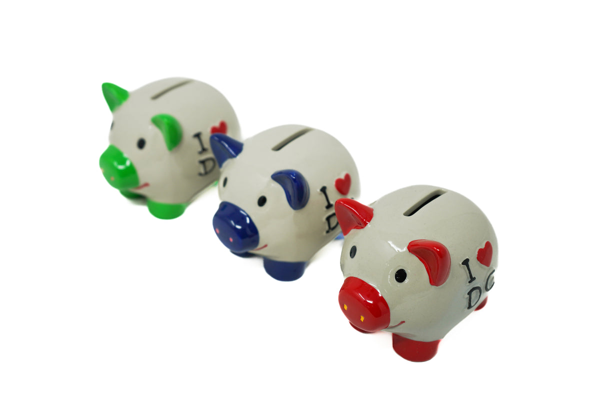 Miniature I ❤️ DC Piggy Bank (3 Colors)