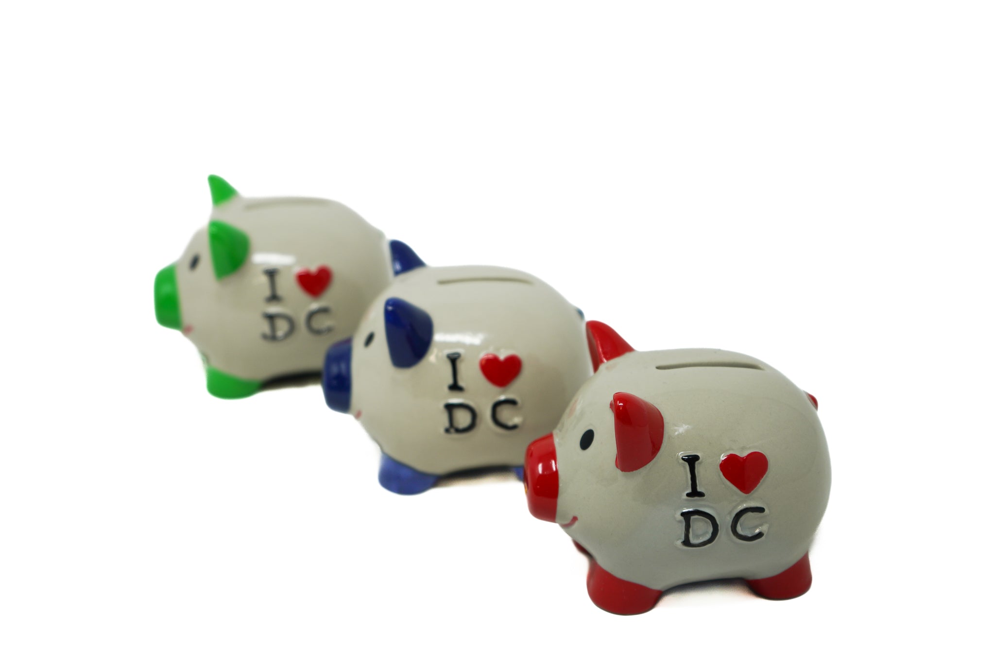 Miniature I ❤️ DC Piggy Bank (3 Colors)
