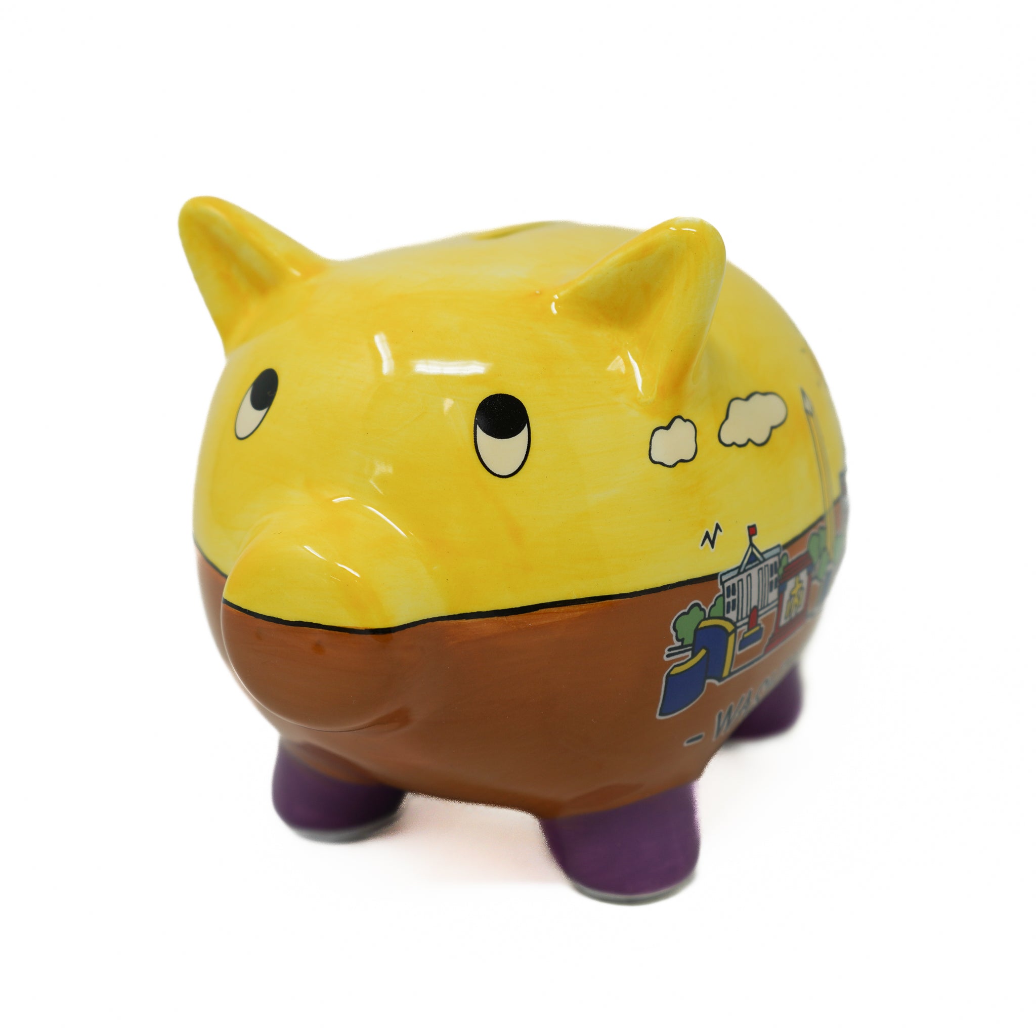 Block Color Washington DC Piggy Bank (3 styles)