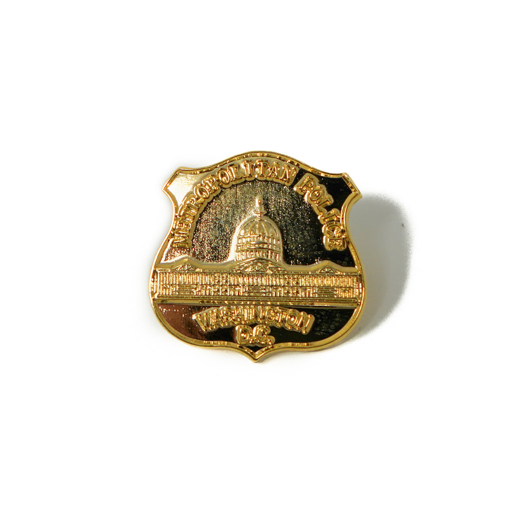 Washington DC Metropolitan Police Gold Lapel Pin
