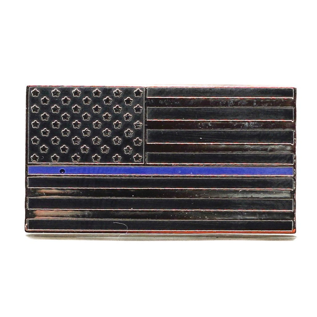 Thin Blue Line Flag Lapel Pin