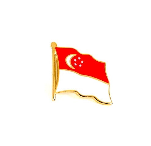 Singapore Flag Lapel Pin