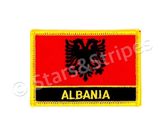 Albania Flag Embroidered Patch