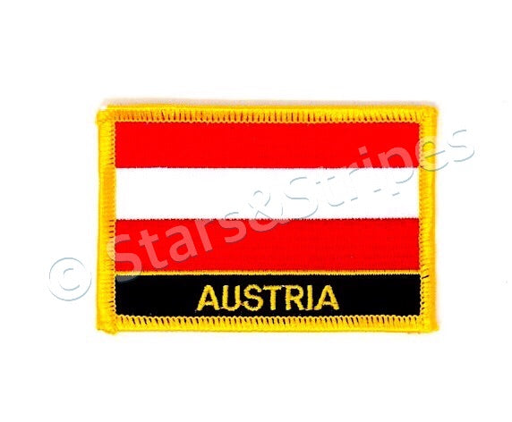 Austria Flag Embroidered Patch