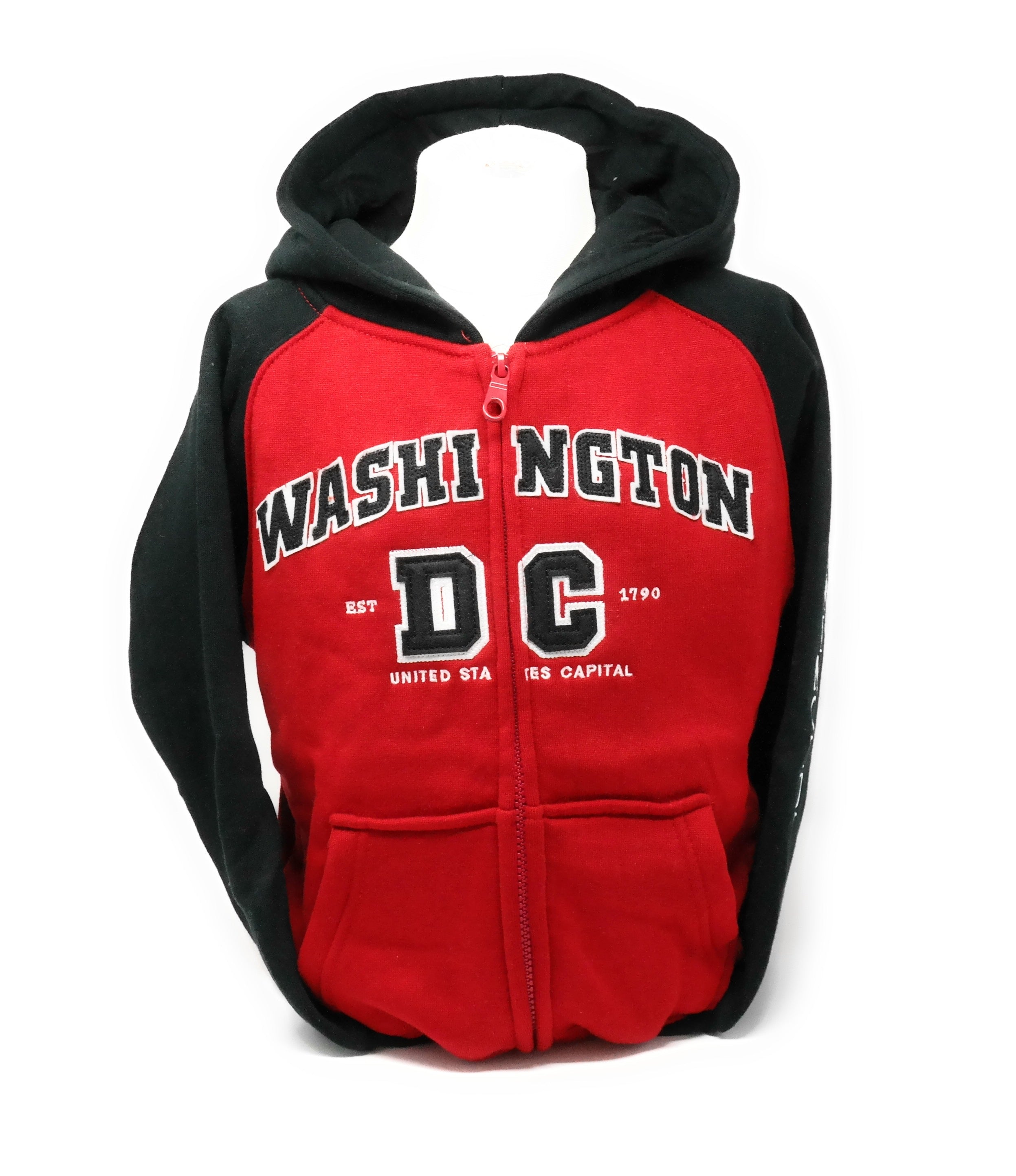 Kid’s Washington DC Zip-Up Sweatshirt (Multiple Colors)