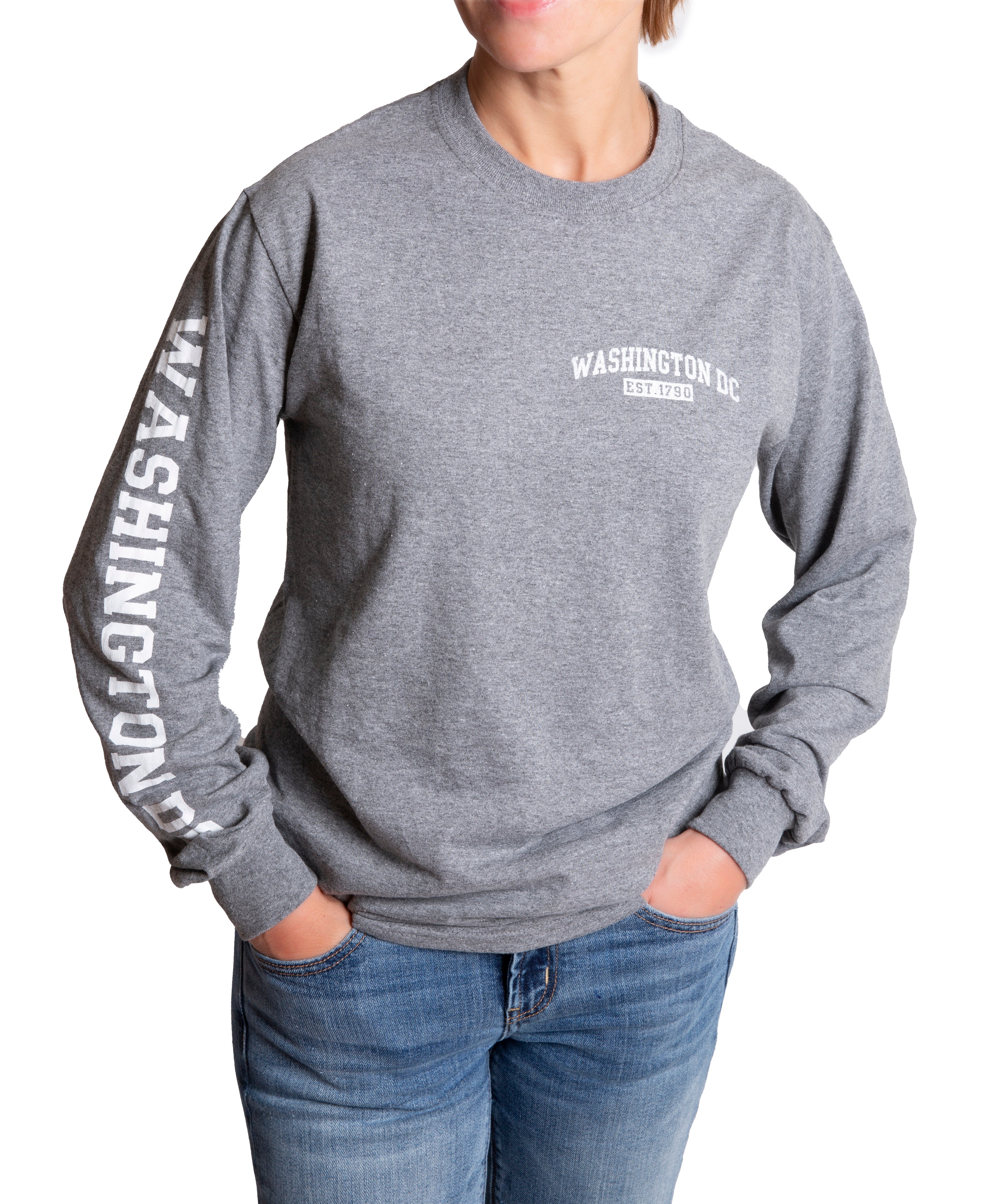 Washington DC Long Sleeve T-Shirt (Multiple Colors)