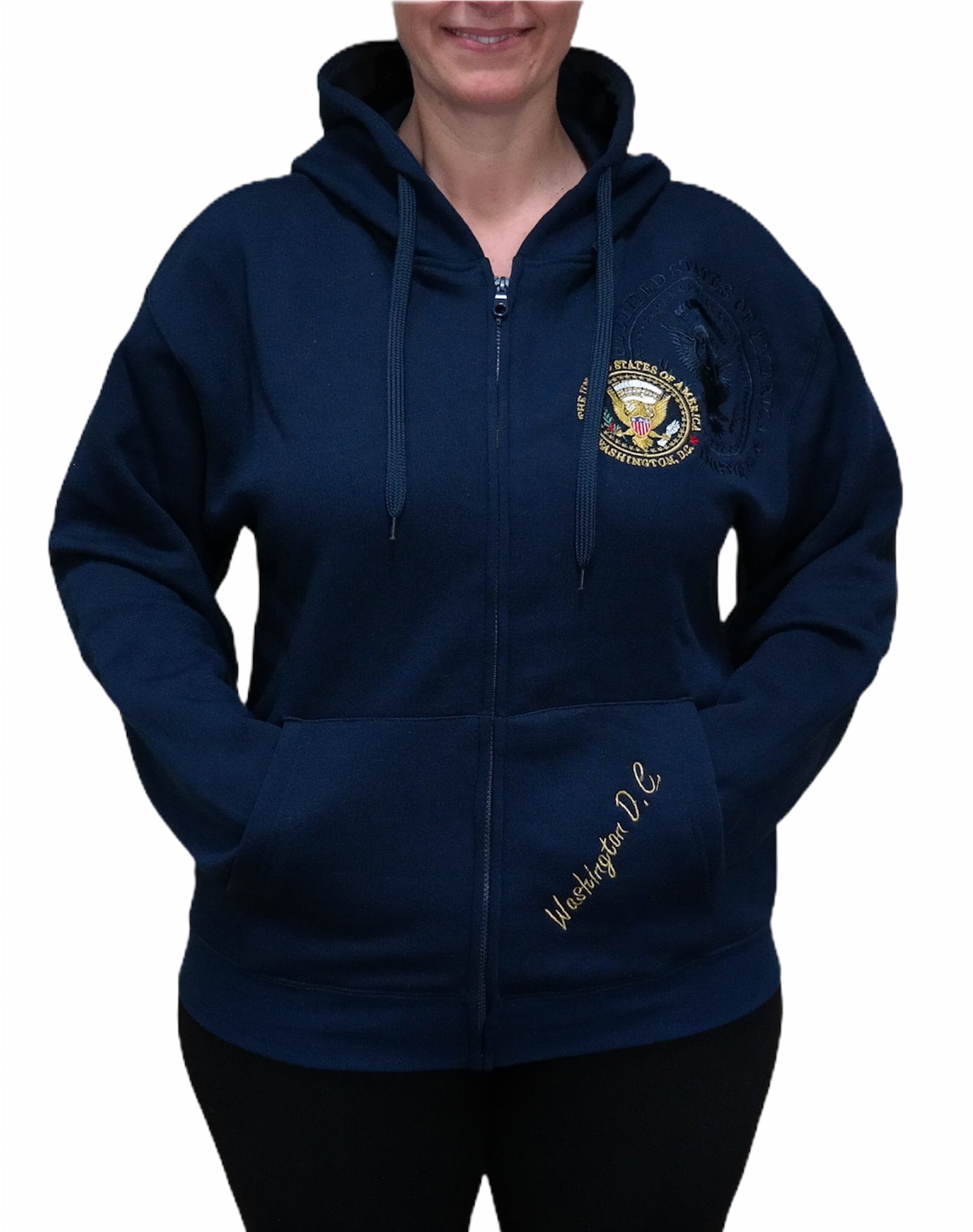 Washington DC Presidential Seal Zip-Up Hoodie (2 Colors)