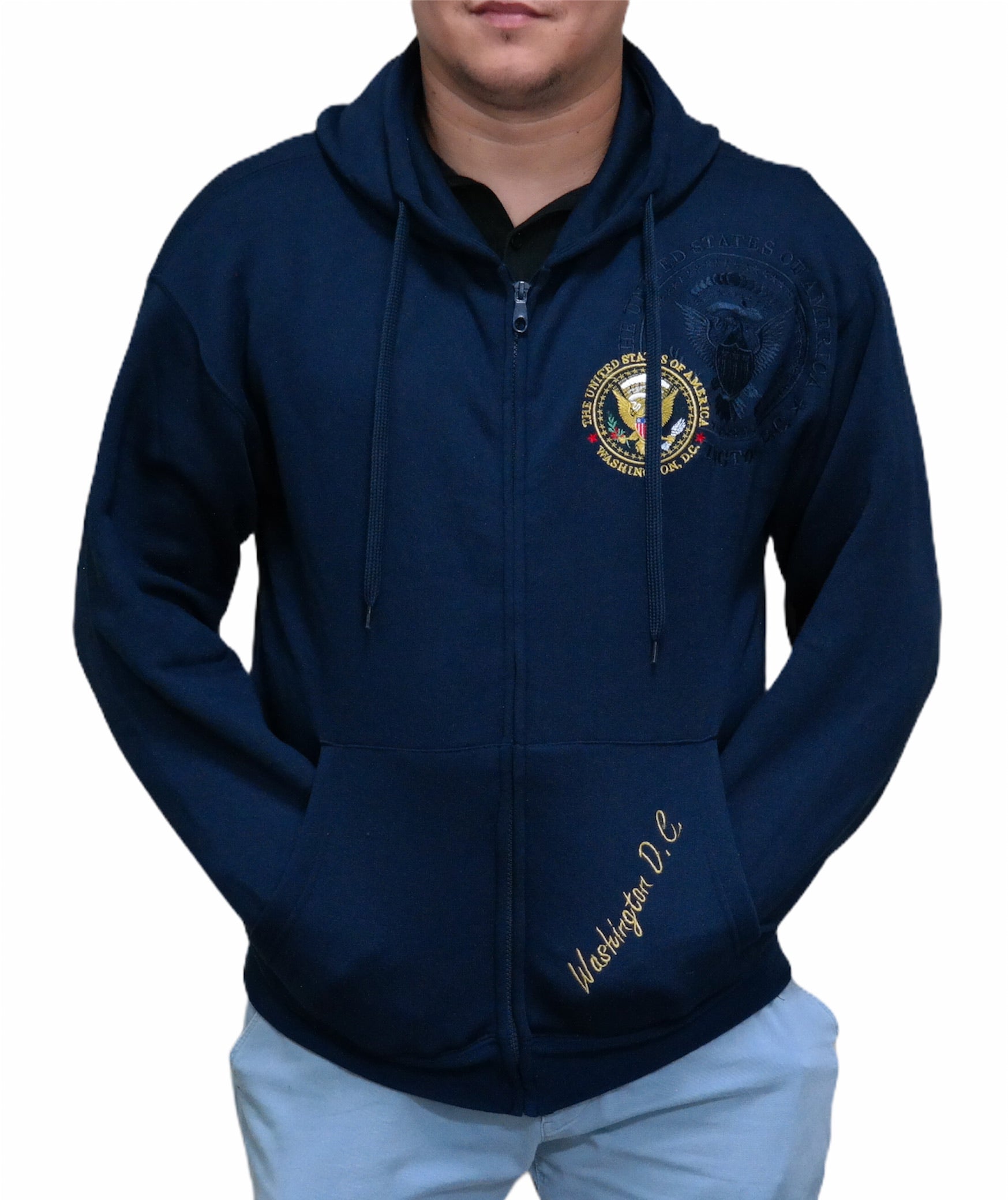 Washington DC Presidential Seal Zip-Up Hoodie (2 Colors)