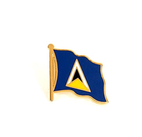 Saint Lucia Flag Lapel Pin