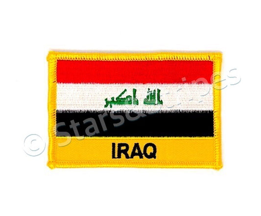Iraq Flag Embroidered Patch