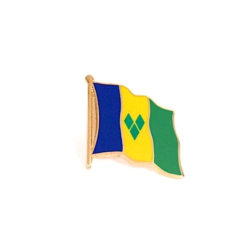 Saint Vincent Flag Lapel Pin