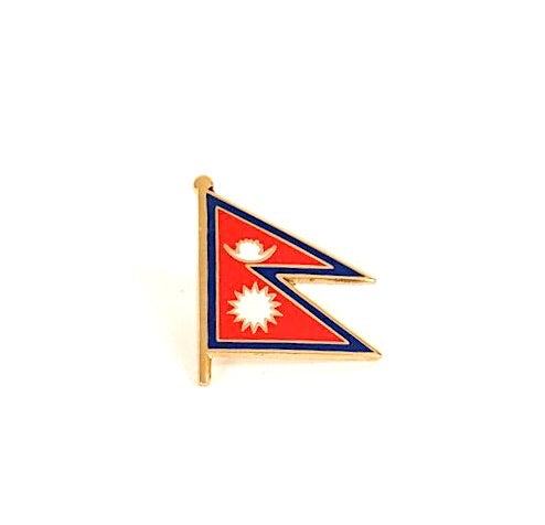 Nepal Flag Lapel Pin