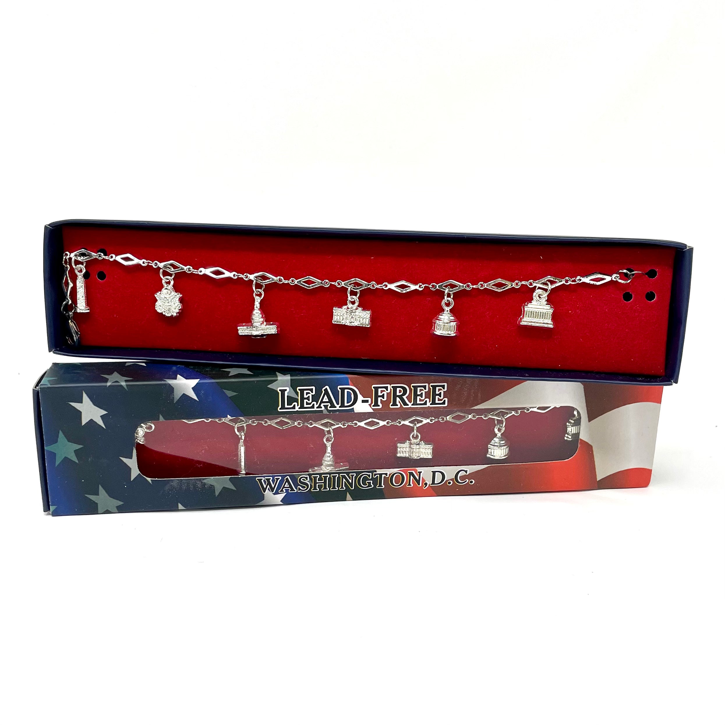 Washington D.C. Monuments Charm Bracelet