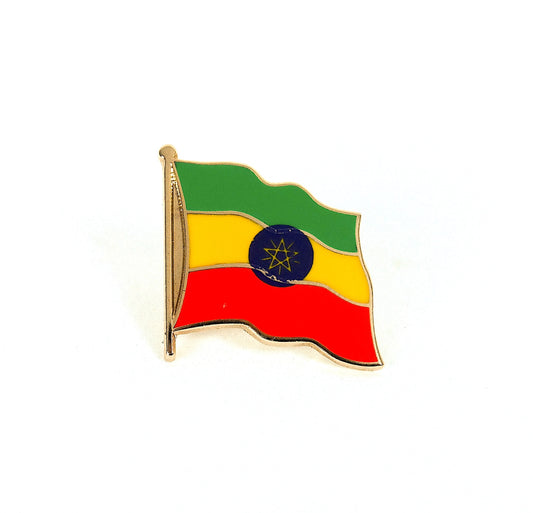 Ethiopia Flag Lapel Pin