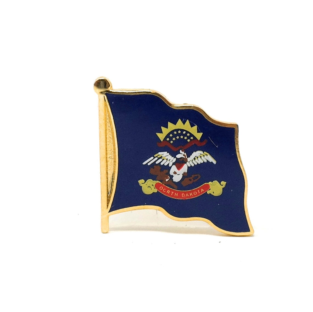 North Dakota State Flag Lapel Pin