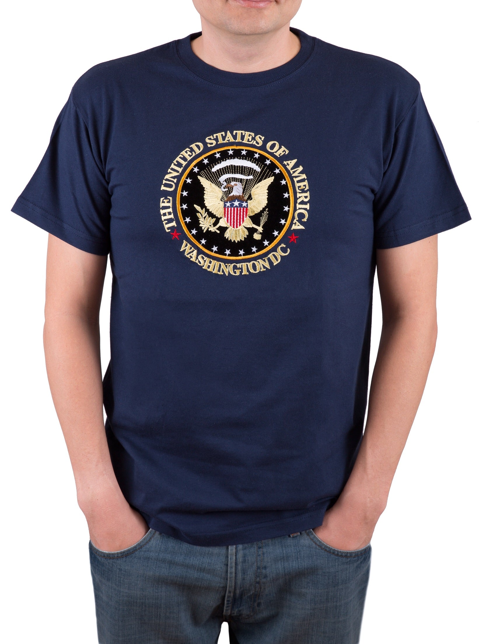 Presidential Seal Embroidered T-Shirt (Multiple Colors)