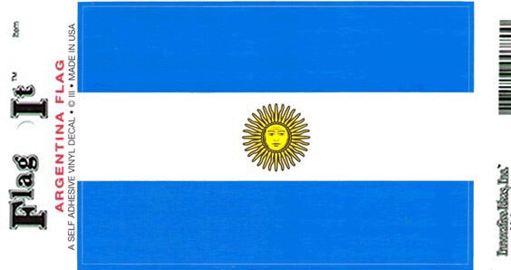 Argentina Flag Decal Sticker