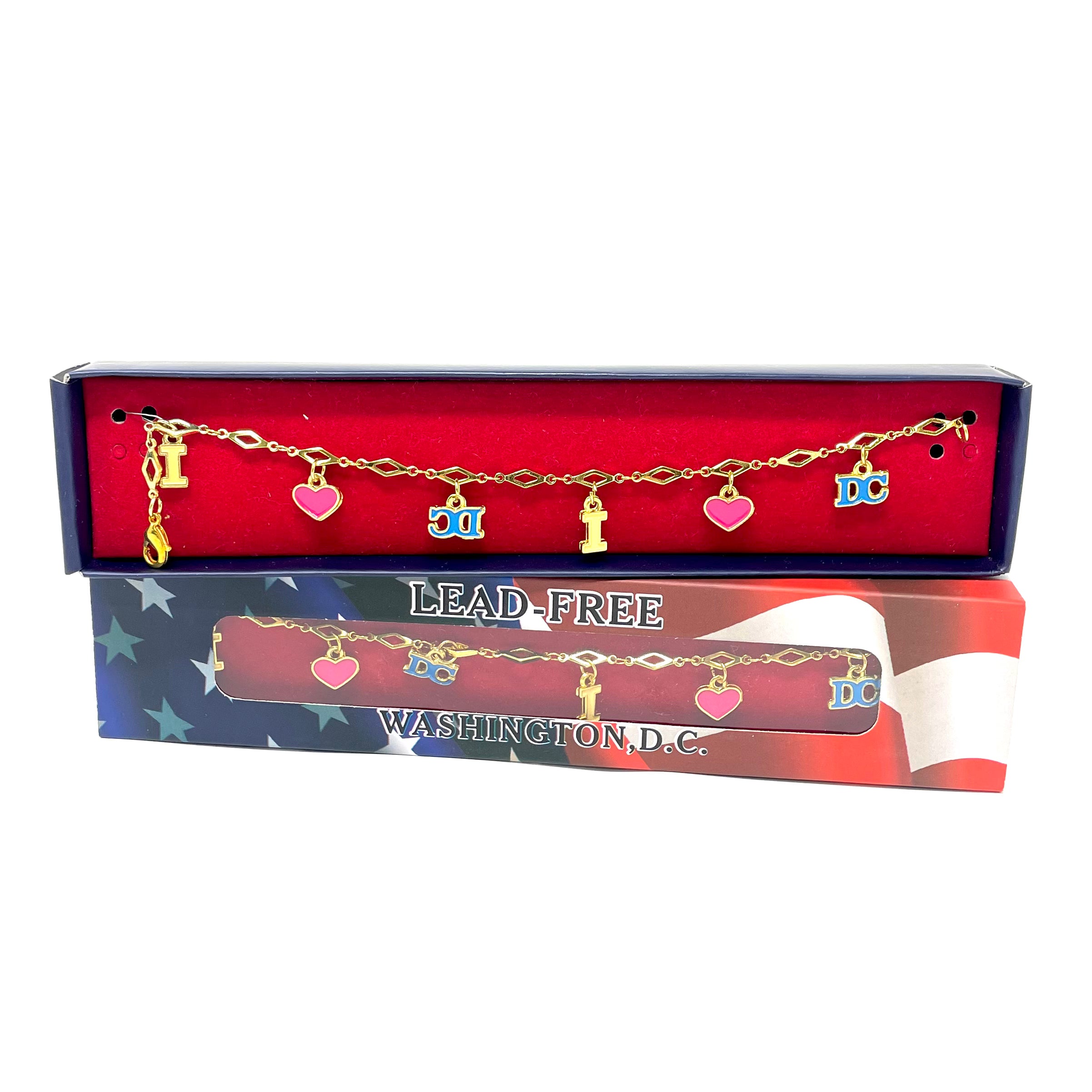 Washington D.C. Monuments Charm Bracelet