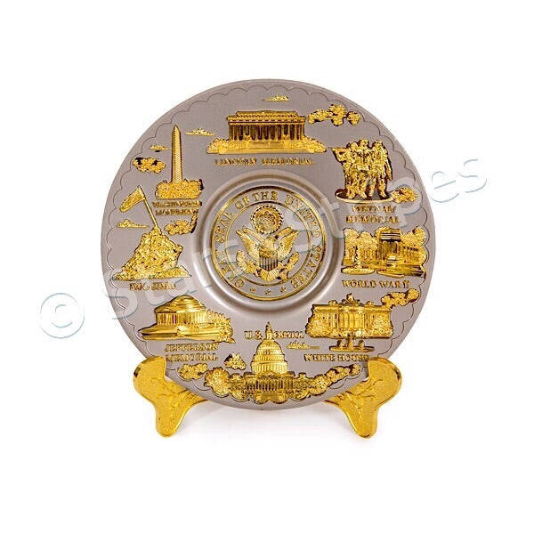 Washington D.C. Metal Plate (Multiple Sizes and Colors)